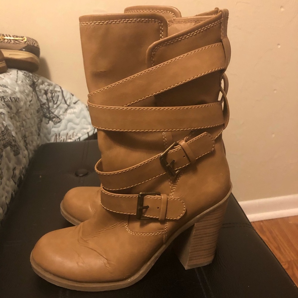 Arizona Strappy Heeled Boots